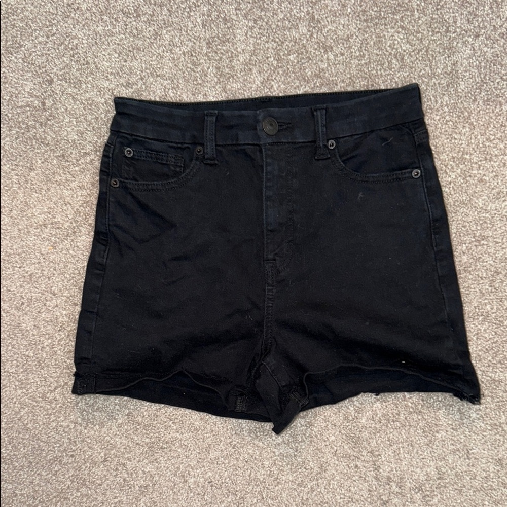 Black Denim Women's Shorts